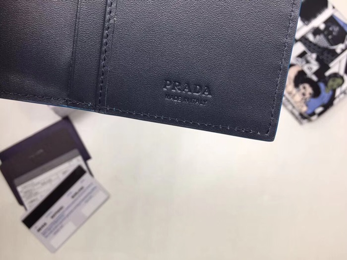 Prada 2020 Saffiano Mens Wallet, 2MV836 - 프라다 2020 사피아노 남성용 장지갑,PRAW0156,19CM.블루