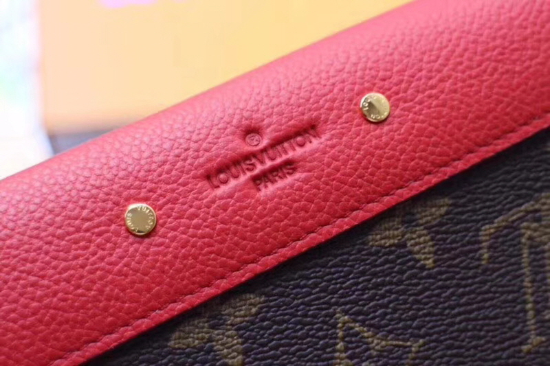 Louis Vuitton 2020 여성용 팔라스 월렛 레드