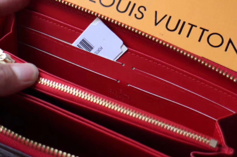 Louis Vuitton 2020 여성용 베르니 지퍼월렛 레드,브라운,버건디