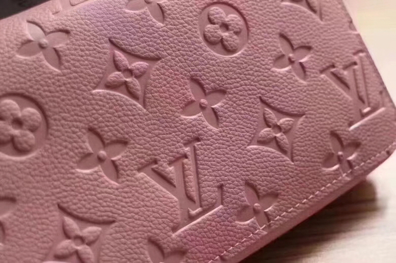  Louis Vuitton 2020 여성용 앙프레뜨 모노그램 지피롱월렛 핑크