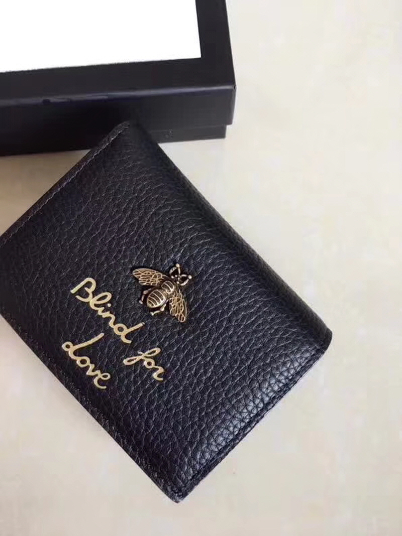 Gucci 2020 애니멀리에 여성 반지갑 블랙,레드,핑크