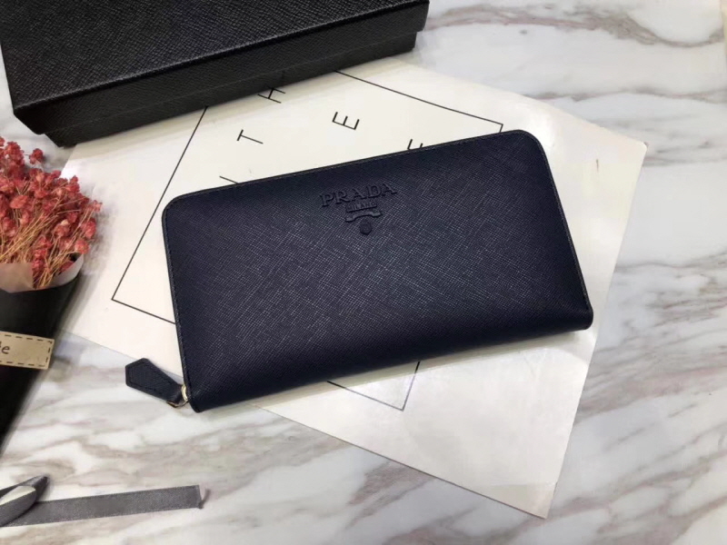 Prada 프라다 모노크롬 지퍼월렛 블랙,네이비,핑크