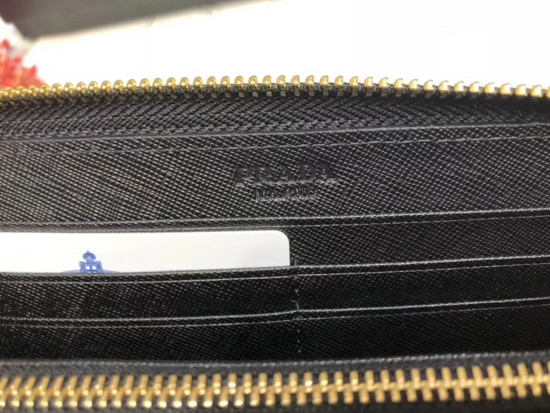 Prada 프라다 모노크롬 지퍼월렛 블랙,네이비,핑크