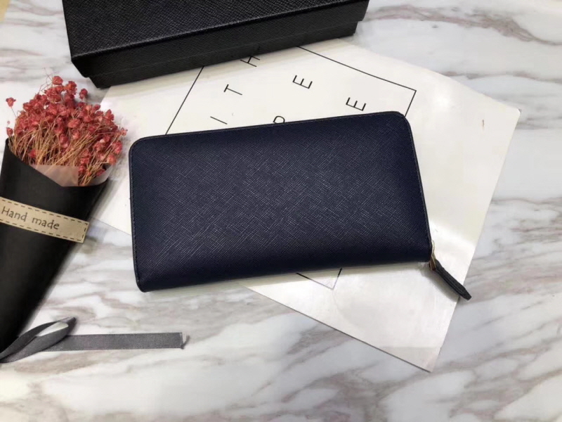 Prada 프라다 모노크롬 지퍼월렛 블랙,네이비,핑크