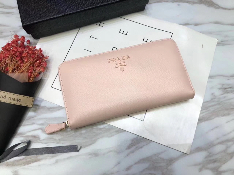 Prada 프라다 모노크롬 지퍼월렛 블랙,네이비,핑크