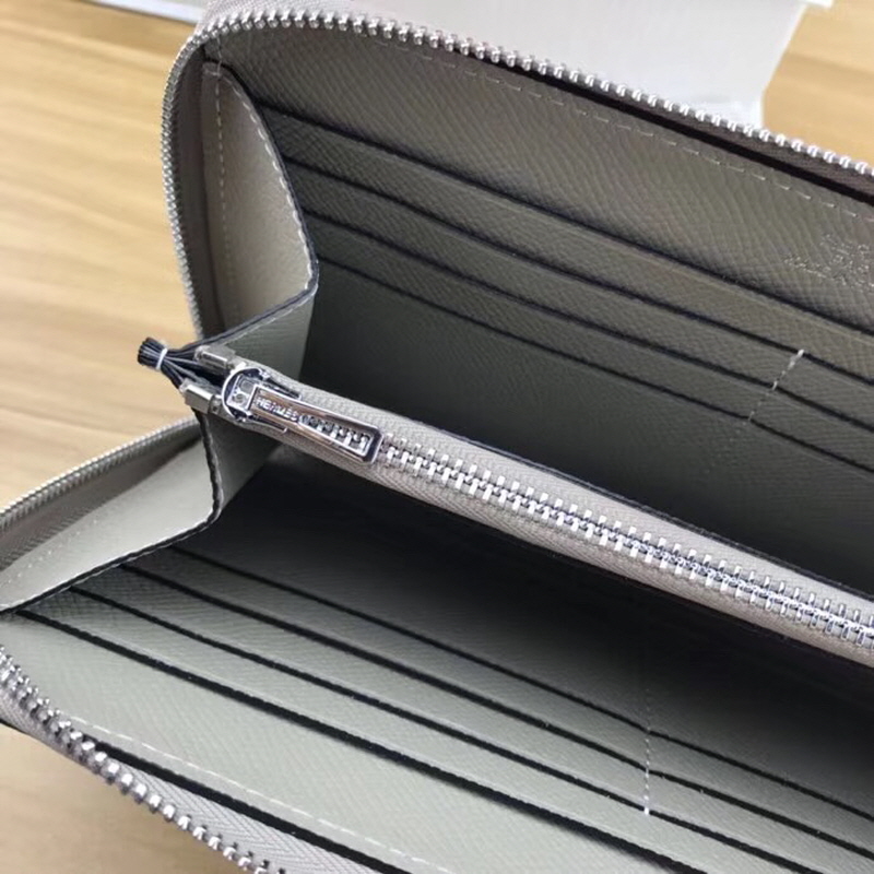  Hermes 에르메스 여성용 소가죽 장지갑 그레이