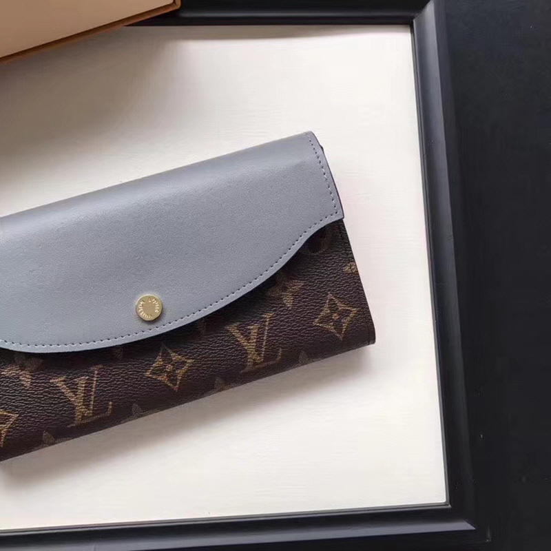Louis Vuitton 2020 여성용 사라 롱월릿 그레이