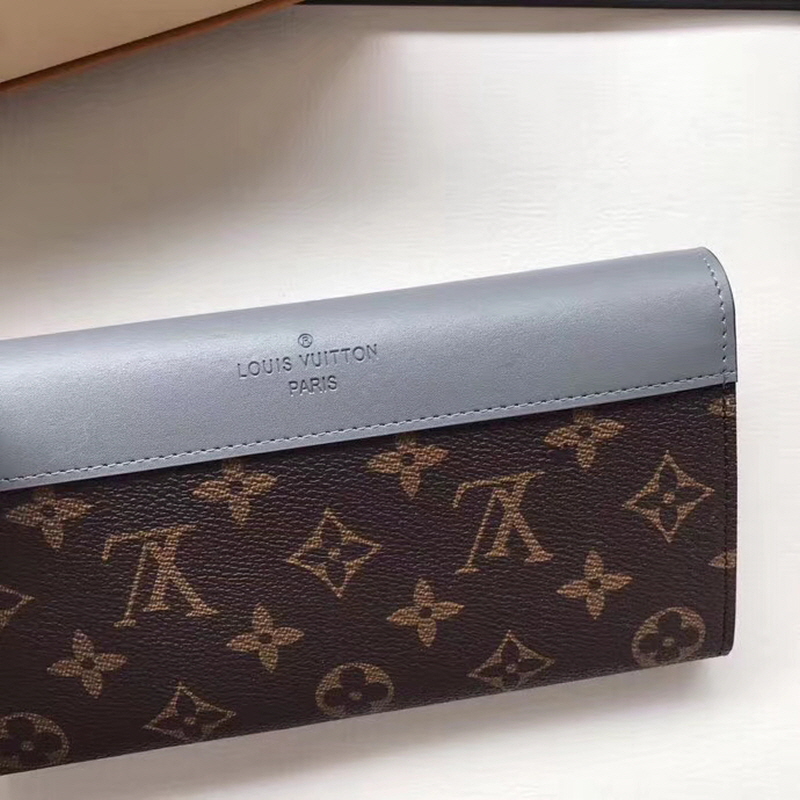 Louis Vuitton 2020 여성용 사라 롱월릿 그레이