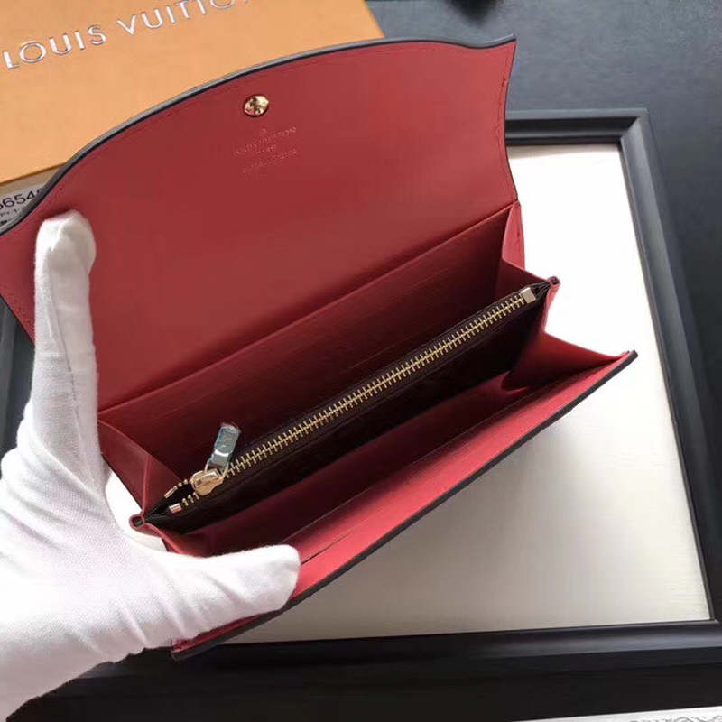 Louis Vuitton 2020 여성용 사라 롱월릿 그레이