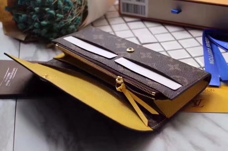 Louis Vuitton 2020 여성용 모노그램 에밀리 롱월릿