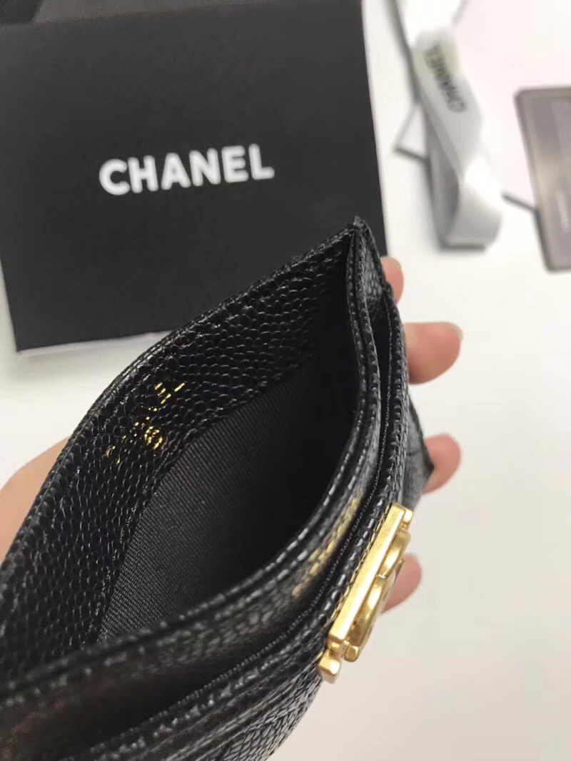 Chanel 2020 여성용 보이 엔틱 카드홀더 금장,은장