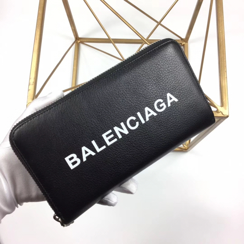 Balenciaga 발렌시아가 남여공용 로고 에브리데이 지퍼장지갑