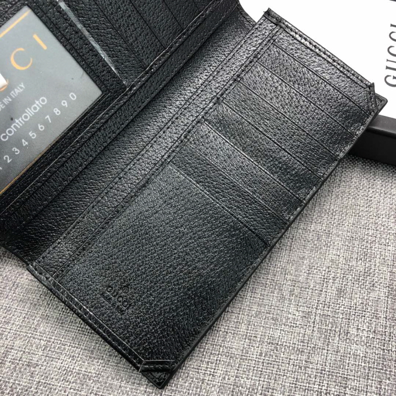 Gucci 구찌 남성용 클래식 반,장지갑 금장블랙
