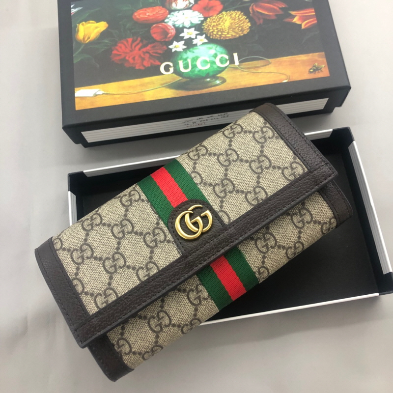 Gucci 구찌 여성용 클래식 반,지퍼,장지갑