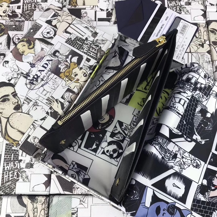 (실사영상) Prada 프라다 프라다 사피아노 남여공용 카드 지갑 5가지 색상