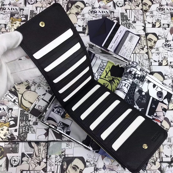 (실사영상) Prada 프라다 프라다 사피아노 남여공용 카드 지갑 5가지 색상