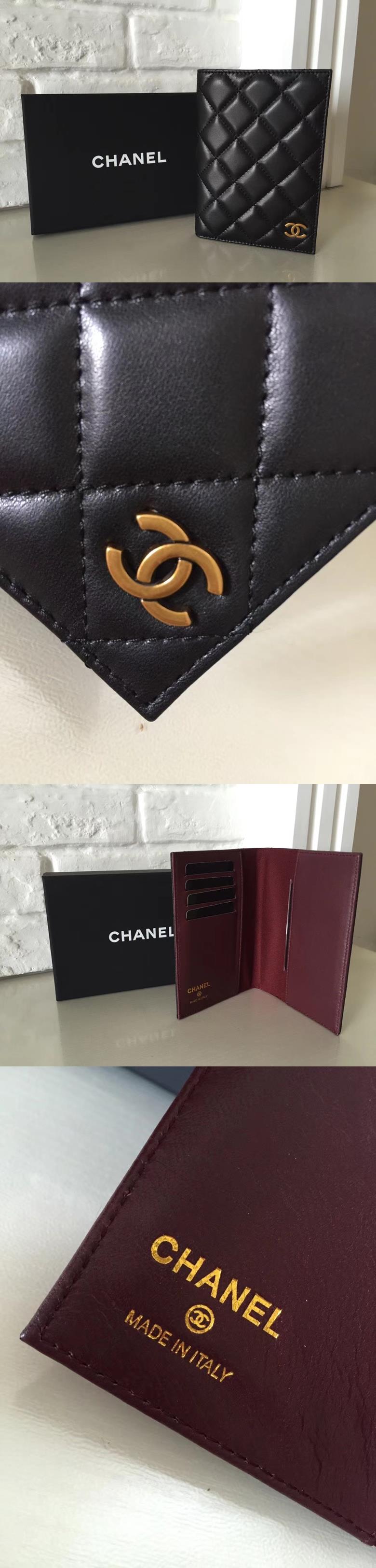 Chanel 샤넬 여권지갑 램스킨,캐비어 & 3가지 색상