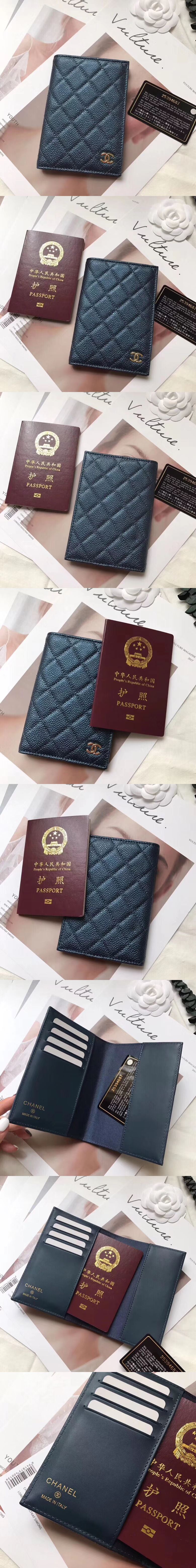 Chanel 샤넬 여권지갑 램스킨,캐비어 & 3가지 색상