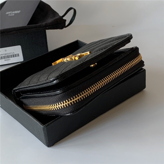  Saint Laurent 생로랑 캐비어 금장 반지갑 Y403723