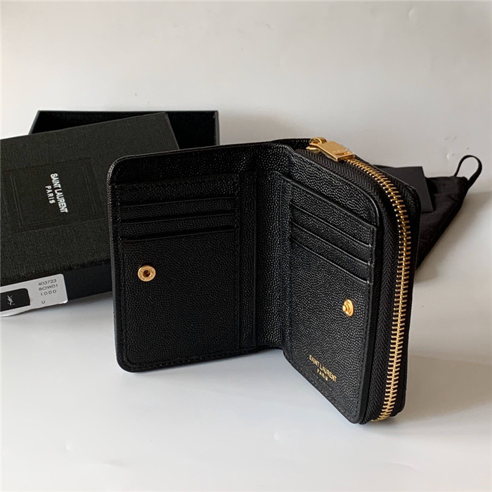  Saint Laurent 생로랑 캐비어 금장 반지갑 Y403723