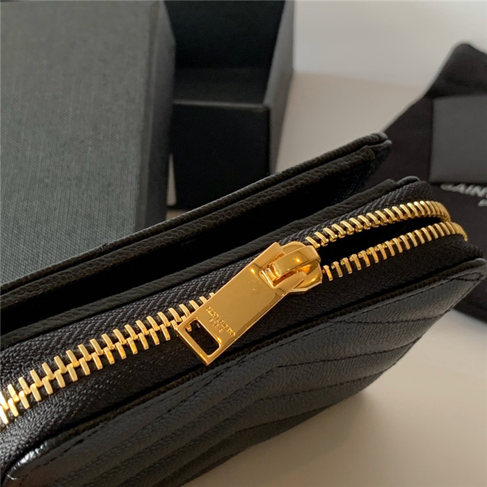  Saint Laurent 생로랑 캐비어 금장 반지갑 Y403723