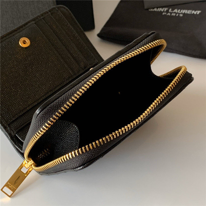  Saint Laurent 생로랑 캐비어 금장 반지갑 Y403723