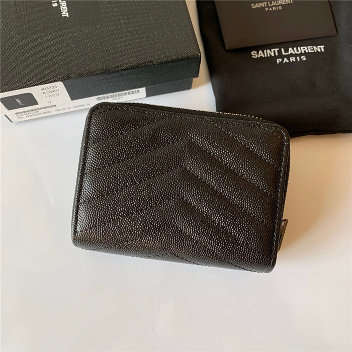  Saint Laurent 생로랑 캐비어 컴팩트 반지갑