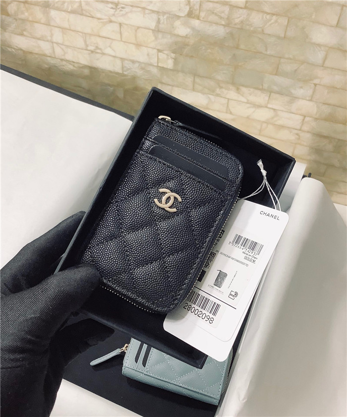  Chanel  샤넬 케비어 카드지갑 AS2106