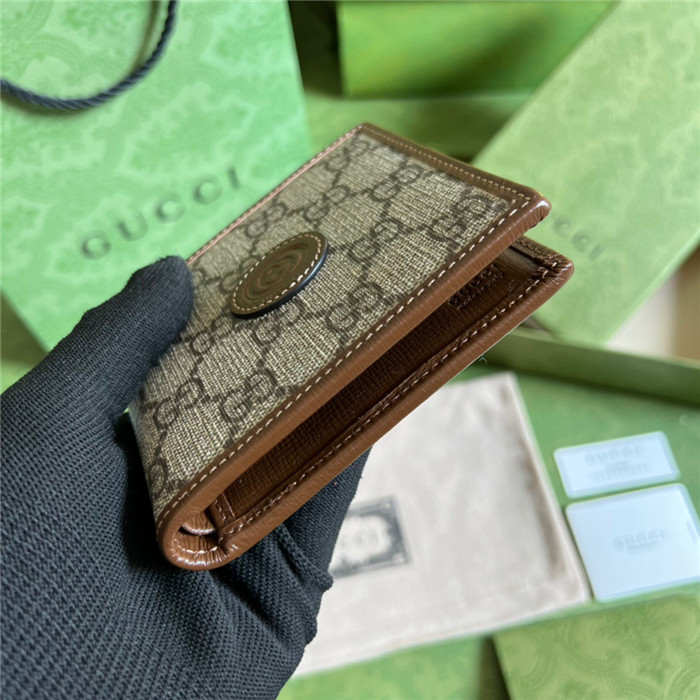  GUCCi  구찌 인터로킹 G 디테일 반지갑 671652
