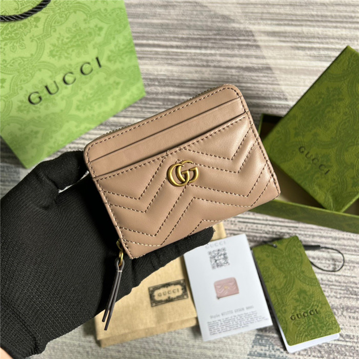 GUCCI 구찌 GG 마몽 마트라셰 지퍼 카드지갑 671772