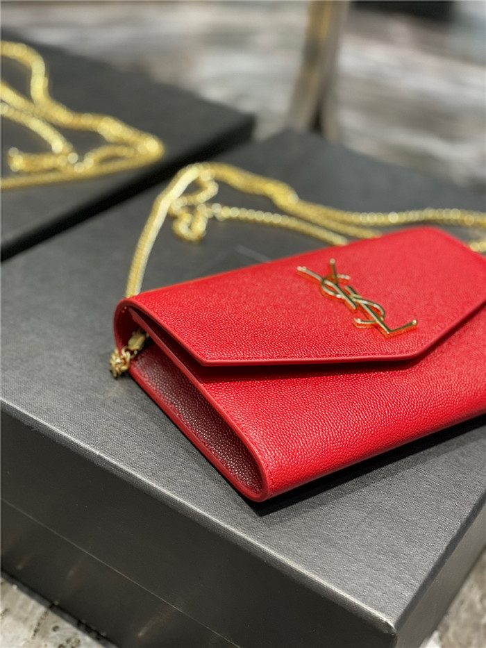 Saint Laurent 생로랑 업타운 엔벨로프 체인 지갑 607788