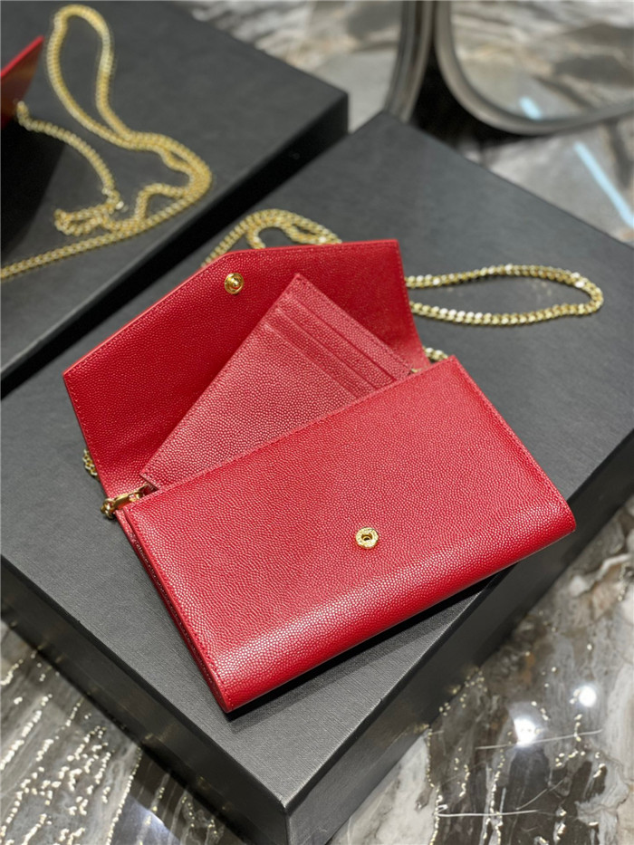 Saint Laurent 생로랑 업타운 엔벨로프 체인 지갑 607788