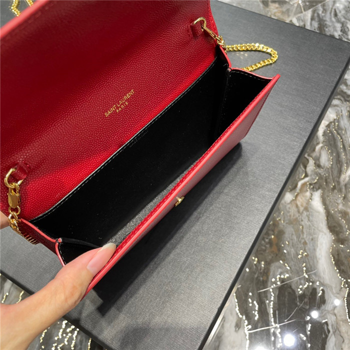 Saint Laurent 생로랑 업타운 엔벨로프 체인 지갑 607788