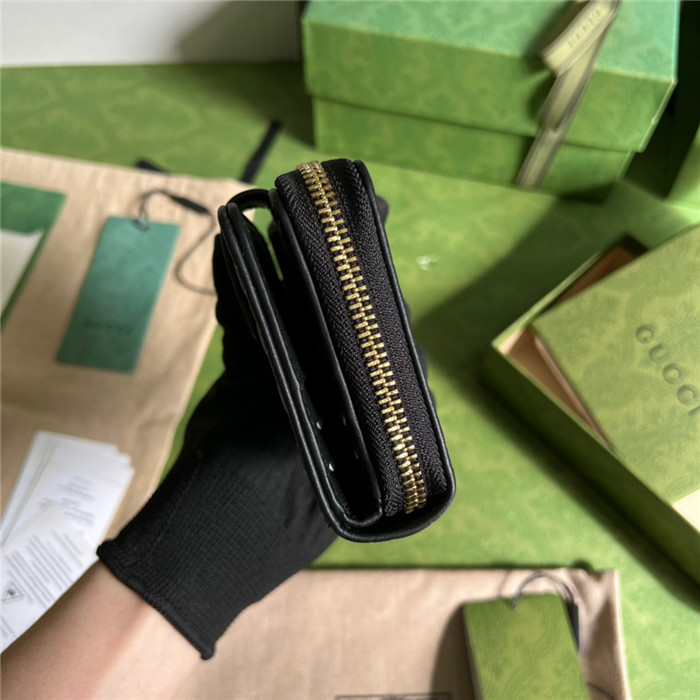 GUCCi 구찌 마이크로시마 지퍼 카드 반지갑 449395