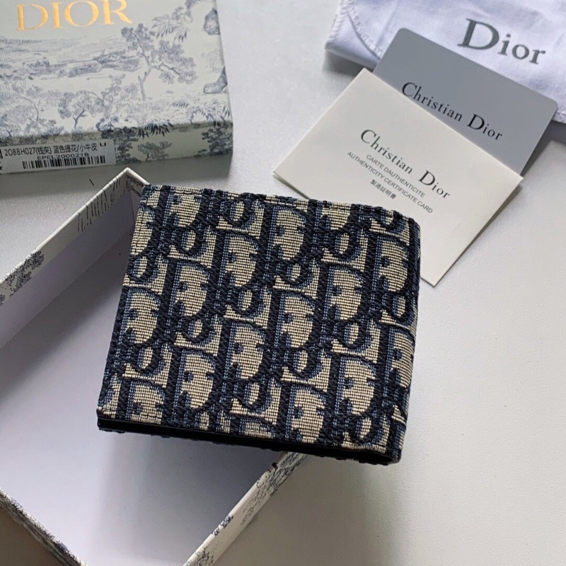  Dior 디올 오블리크 자카드 반지갑