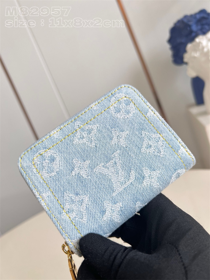 LOUIS VUITTON 루이비통 지피 코인 펄스 리믹스 데님 카드/명함지갑 M82957 2024/신상