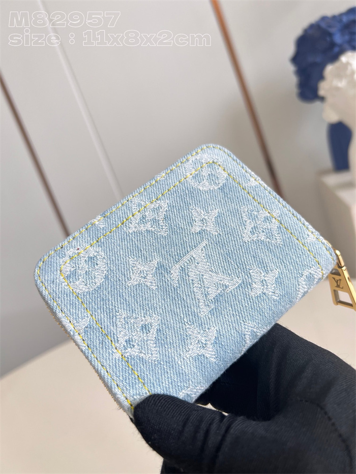 LOUIS VUITTON 루이비통 지피 코인 펄스 리믹스 데님 카드/명함지갑 M82957 2024/신상
