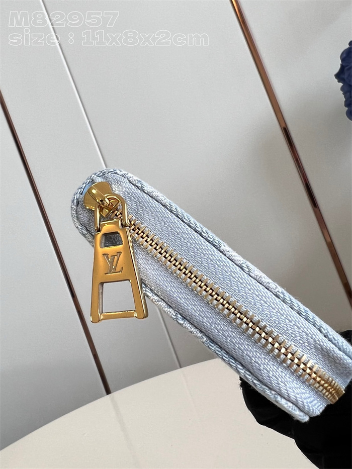 LOUIS VUITTON 루이비통 지피 코인 펄스 리믹스 데님 카드/명함지갑 M82957 2024/신상