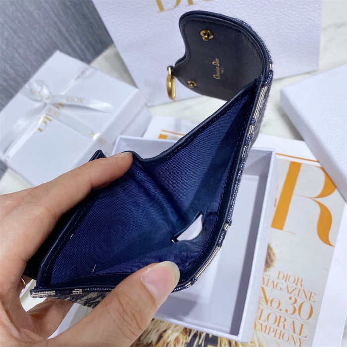 DIOR 디올 오블리크 새들 반지갑 S5613 2024/신상