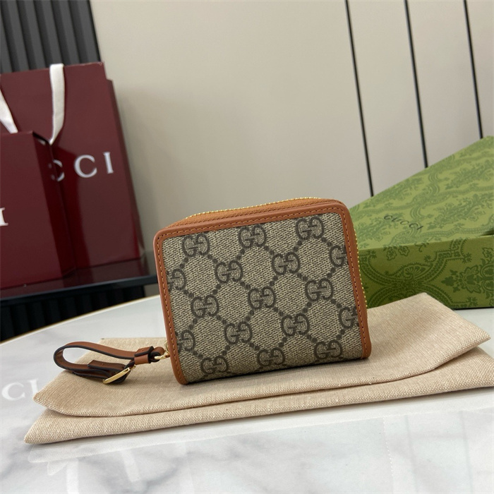 GUCCI 구찌 GG 엠블럼 지퍼 미니 지갑 819131 2COLOR