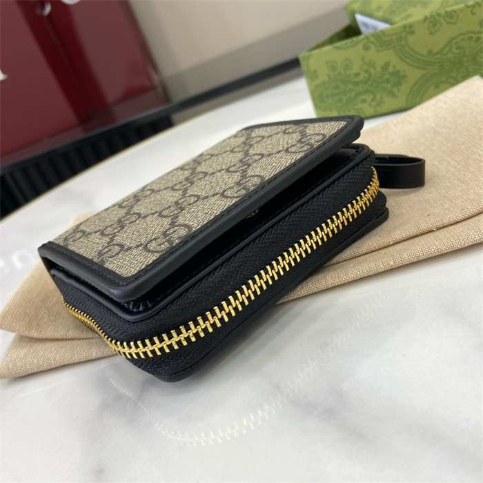 GUCCI 구찌 GG 엠블럼 지퍼 미니 지갑 819131 2COLOR