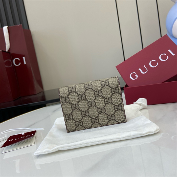 GUCCI 구찌 도그 디테일 GG 미니 반지갑 818767