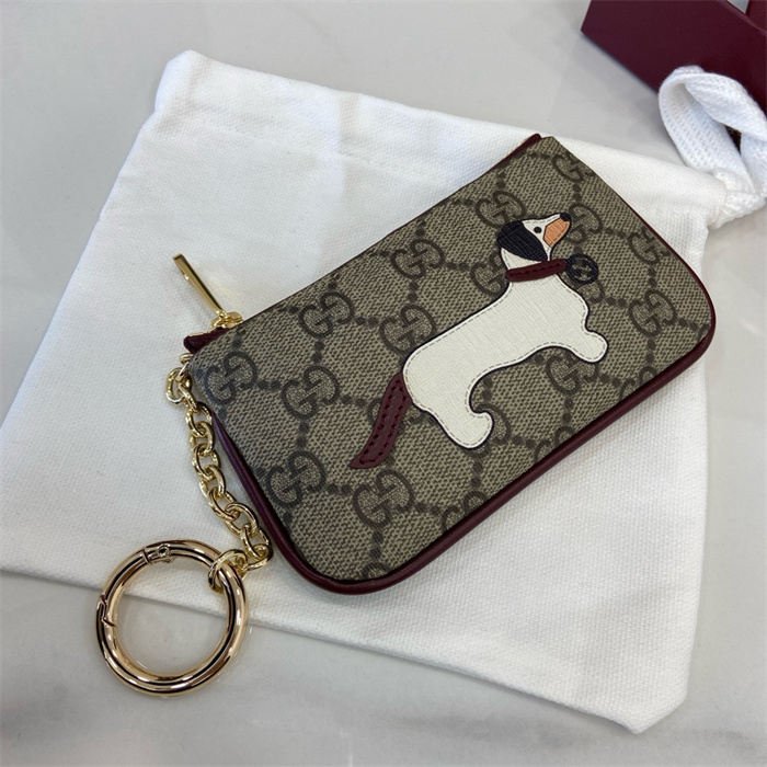 GUCCI 구찌 도그 디테일 GG 키 케이스 818768